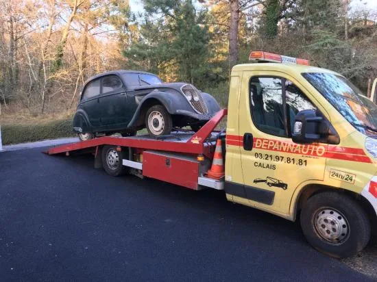 Transport de voiture sur plateau - intervention 3